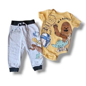 Starwars Rebel Bodysuit And Pants Set